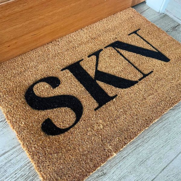 SKN business logo doormat
