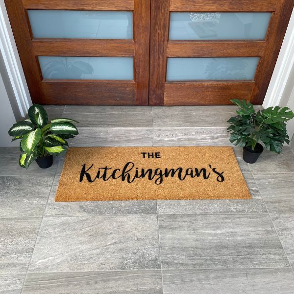 Doormat that says The Kitchingman's