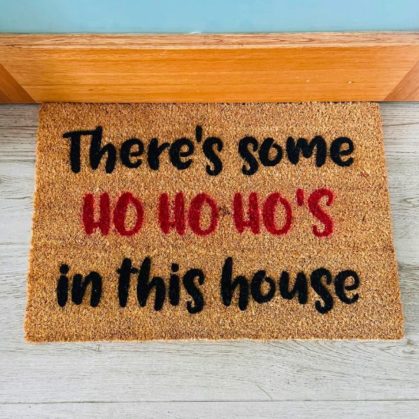 There's some HO HO HO's in this house doormat