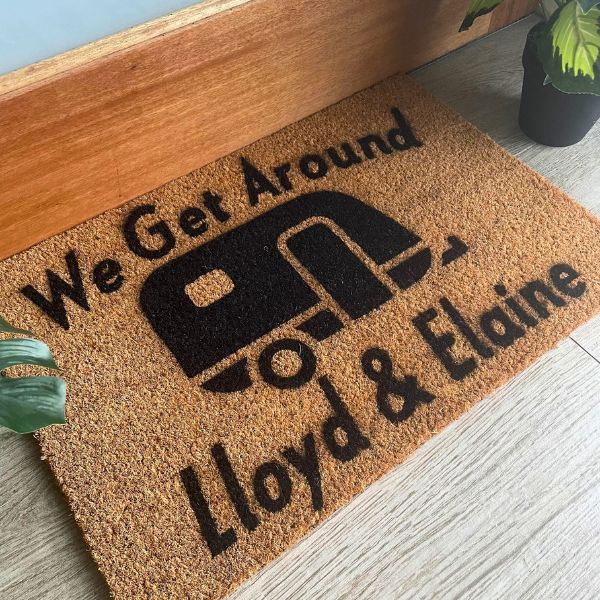 We Get Around Lloyd & Elaine Caravan Doormat