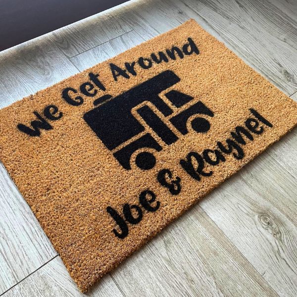 We Get Around Joe & Raynel Motorhome doormat