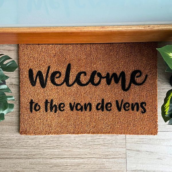 Welcome to the van de Vens custom doormat