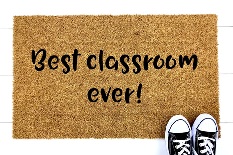 Best classroom ever! doormat 60x40cm