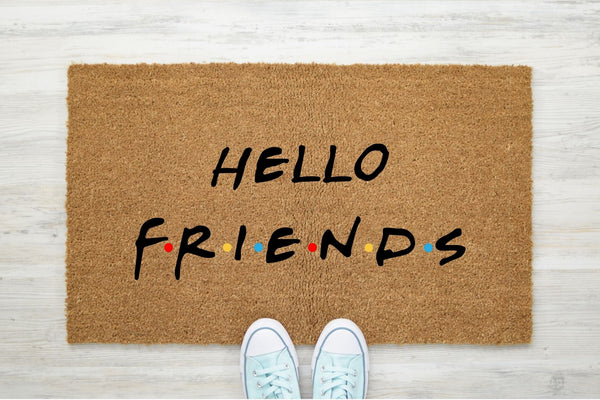 Hello Friends 60x40 doormat