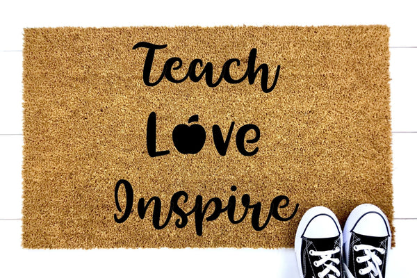 Teach Love Inspire doormat 60x40