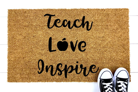 Teach Love Inspire doormat 60x40